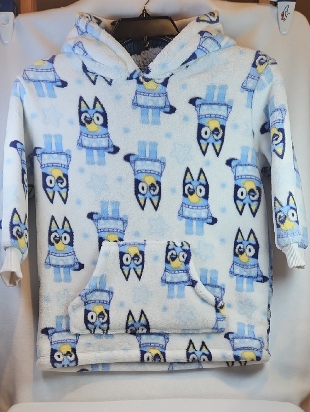 Kids Bluey DOG TODDLER Fleece Hoodie - Cozy Pullover Top